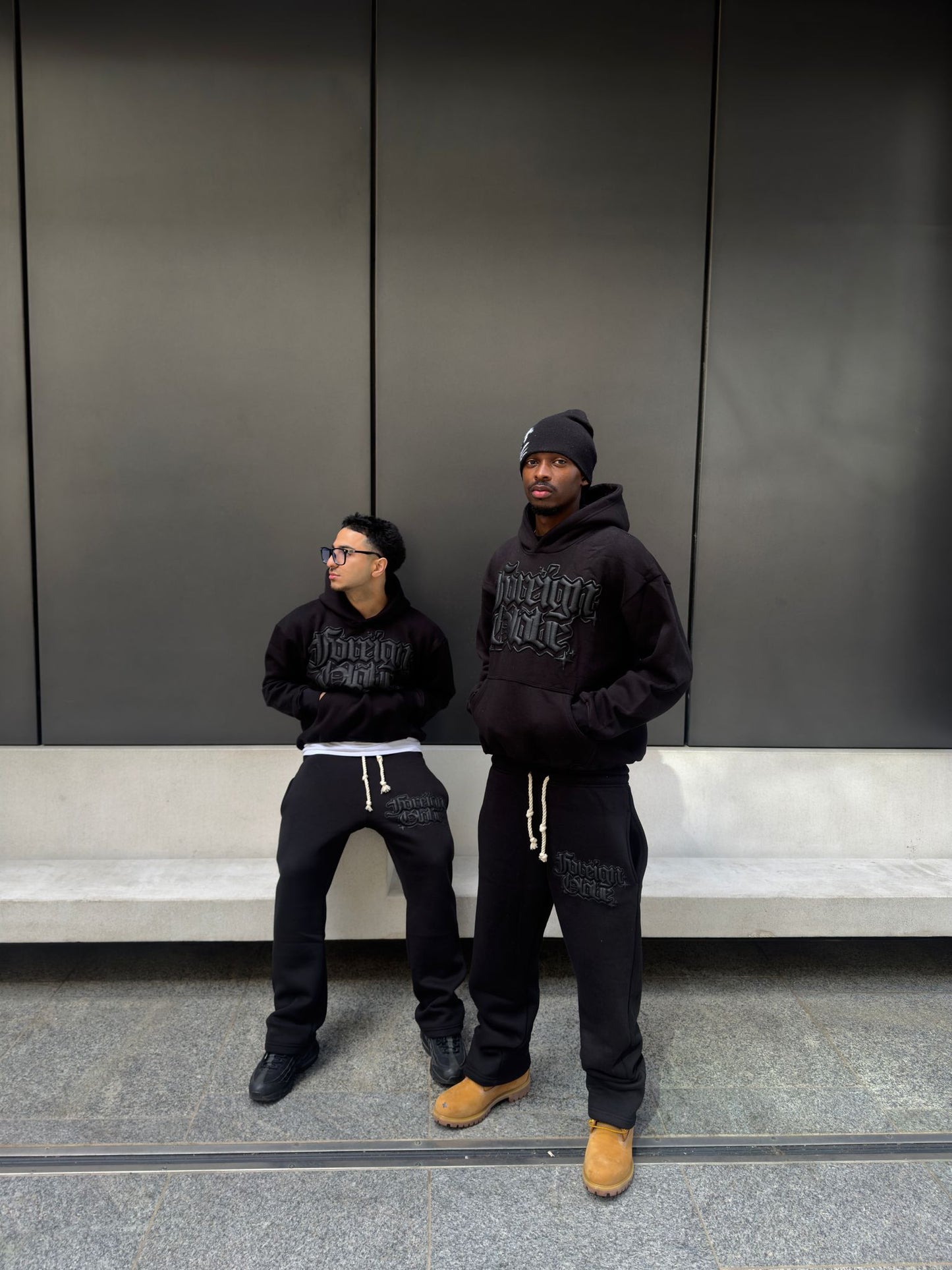 Triple Black Puff Tracksuit