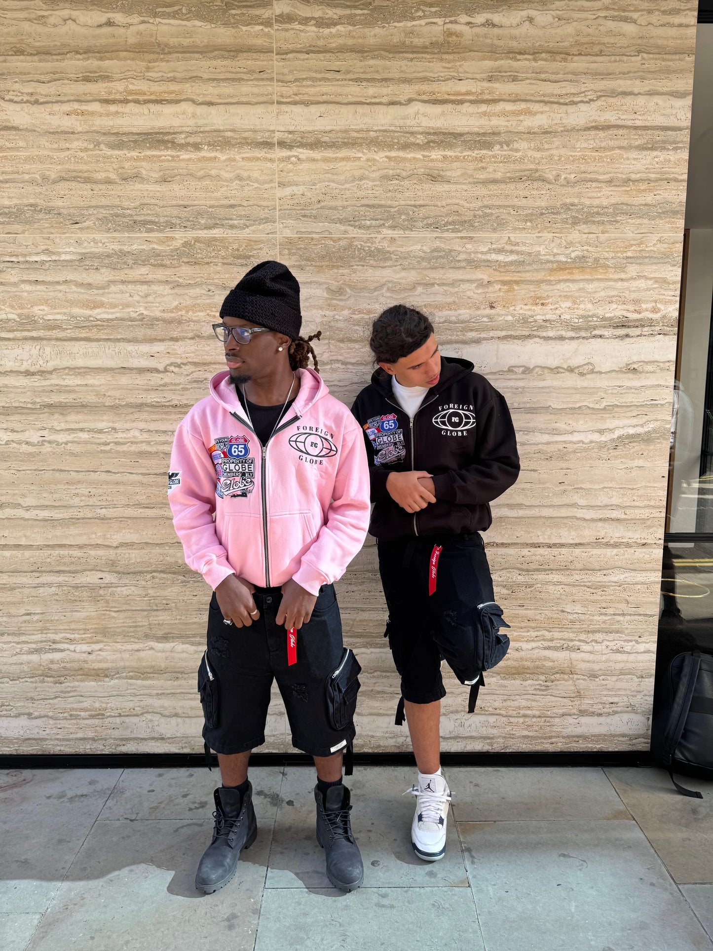 FG Pink Patch Zip Hoodie