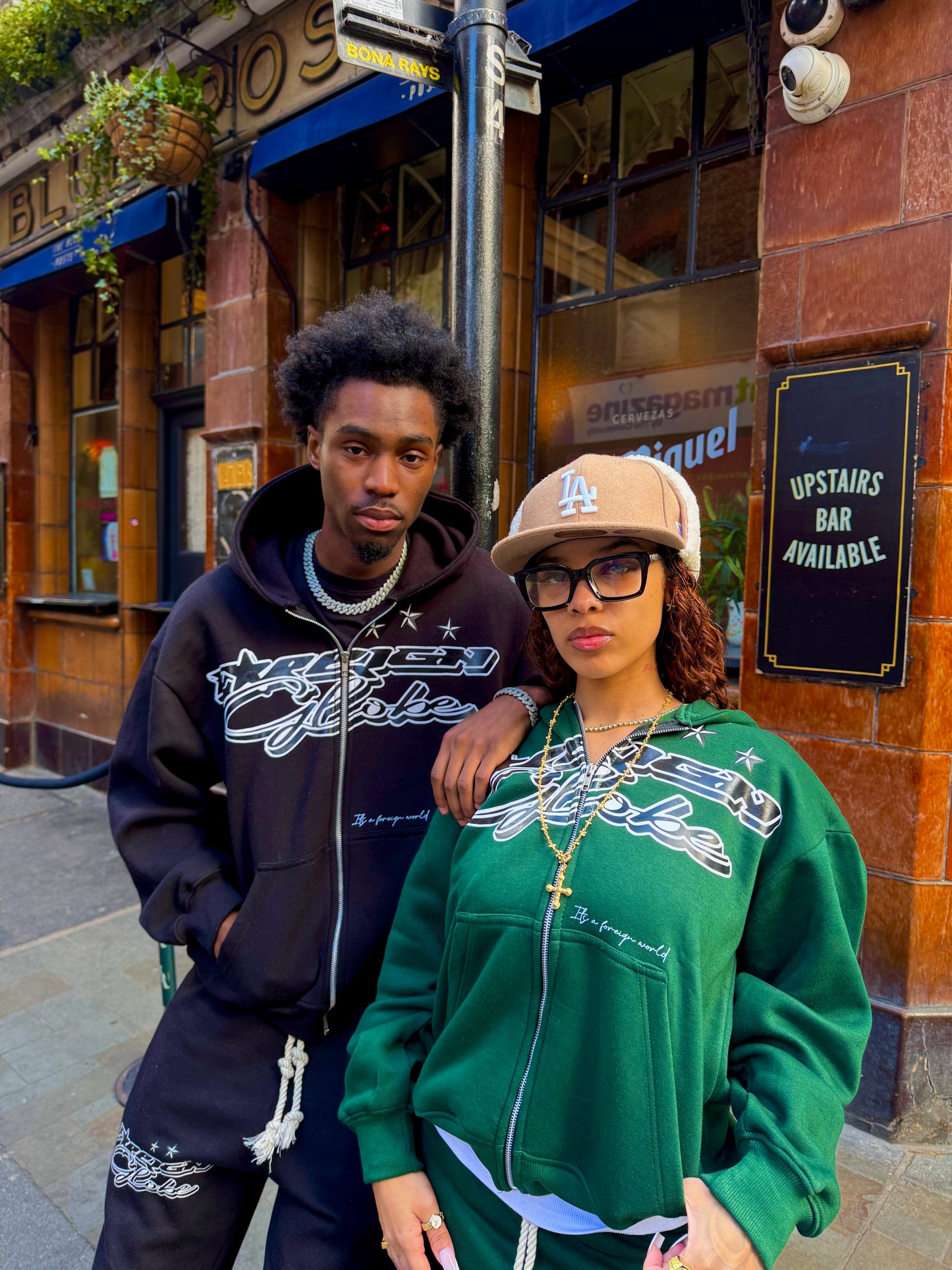 Army Green Y2k Zipup Tracksuit