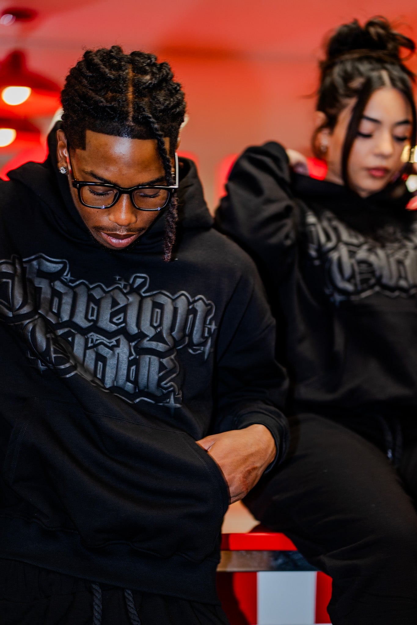 Triple Black Puff Tracksuit