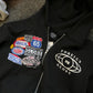 FG Black Patch Zip Hoodie