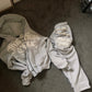 Grey Zip Up Puff Print Tracksuit