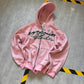 Pink y2k zip hoodie