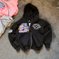 FG Black Patch Zip Hoodie