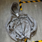Grey y2k zip hoodie