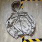 Grey y2k zip hoodie