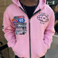 FG Pink Patch Zip Hoodie