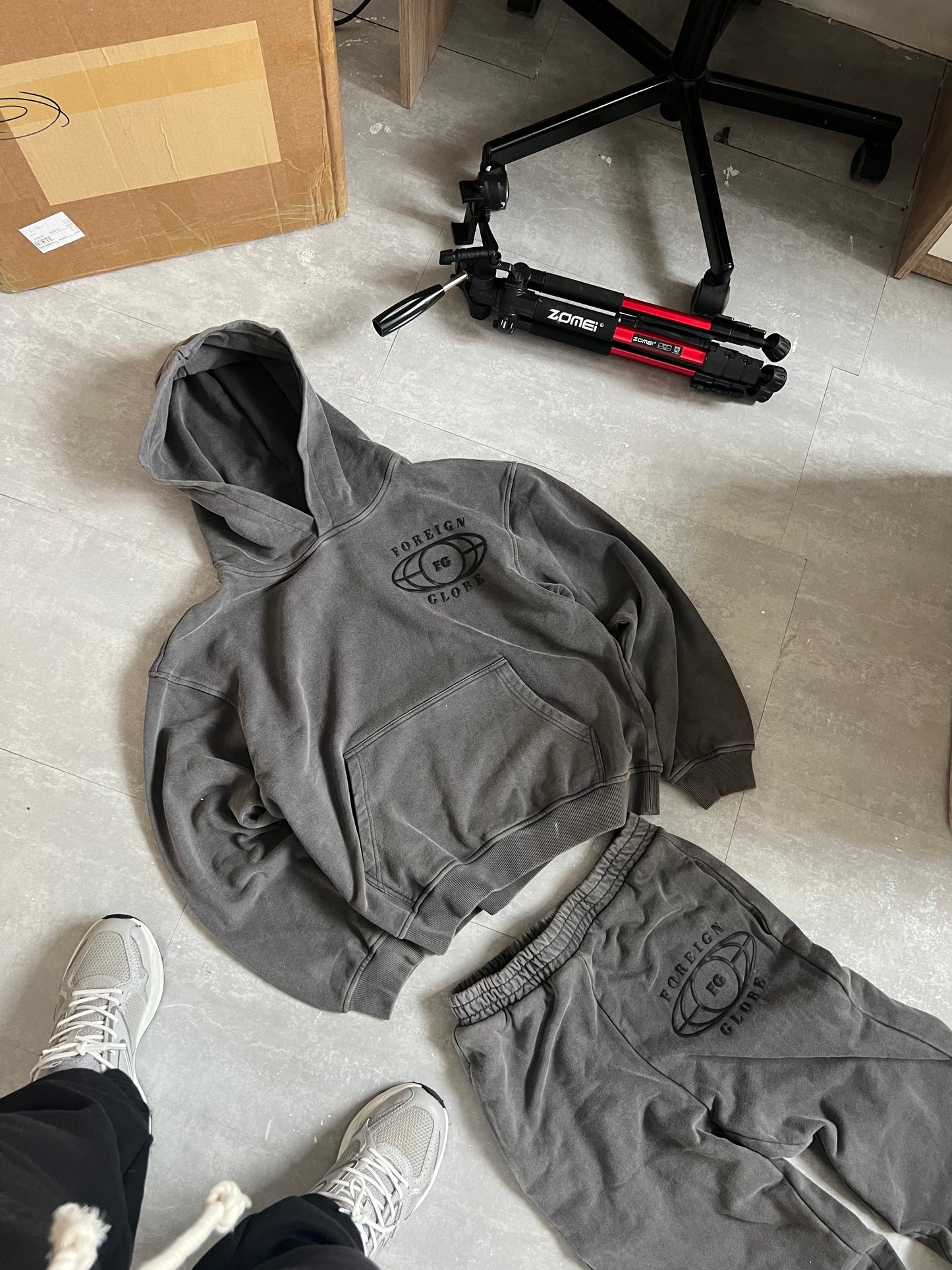FG Dark Washed Tracksuit *size up*