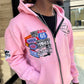 FG Pink Patch Zip Hoodie