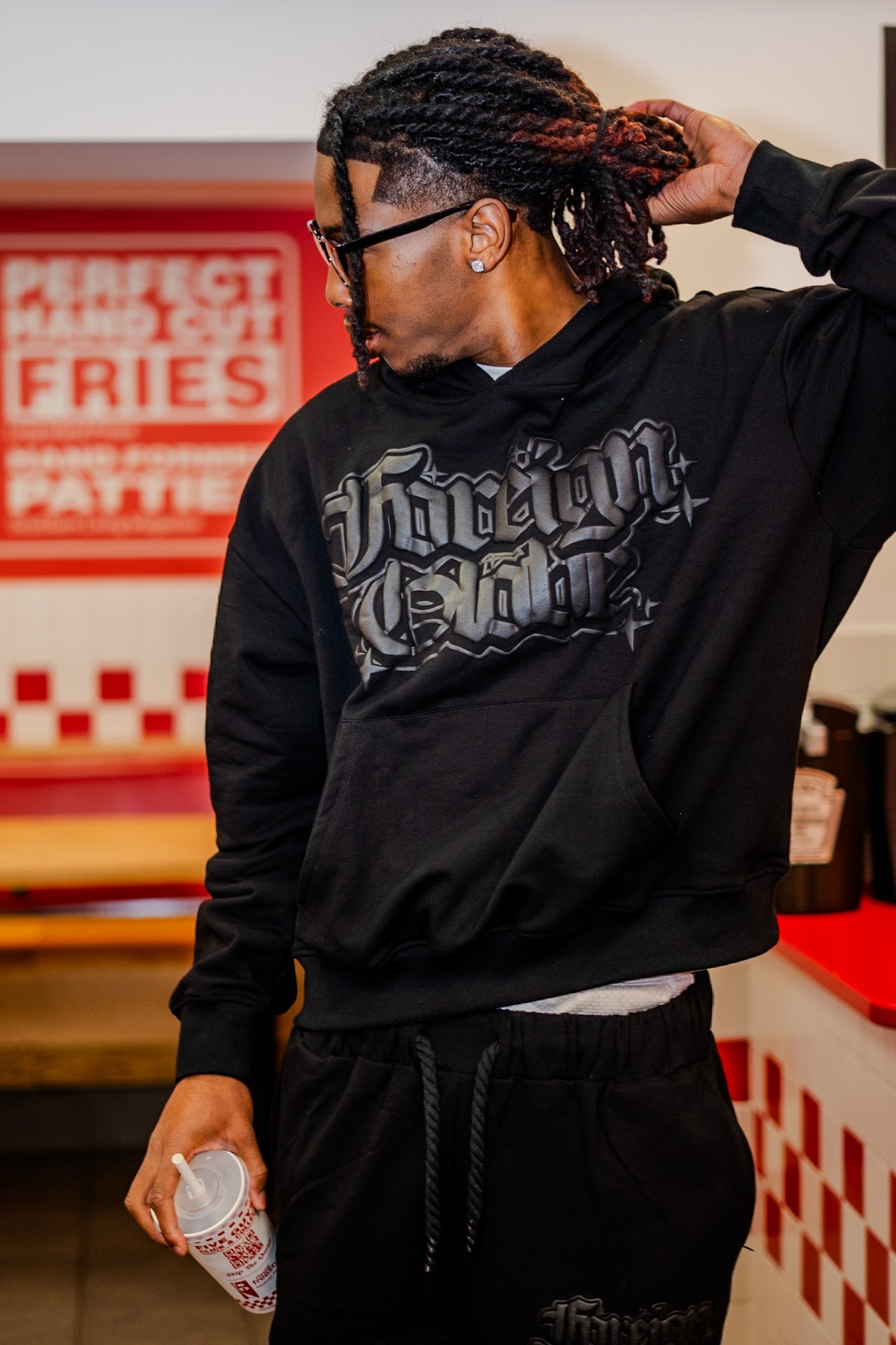 Triple Black Puff Tracksuit